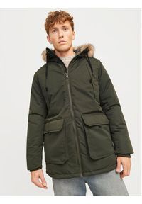 Jack & Jones Parka Construct 12258406 Zielony Regular Fit. Kolor: zielony. Materiał: syntetyk #3