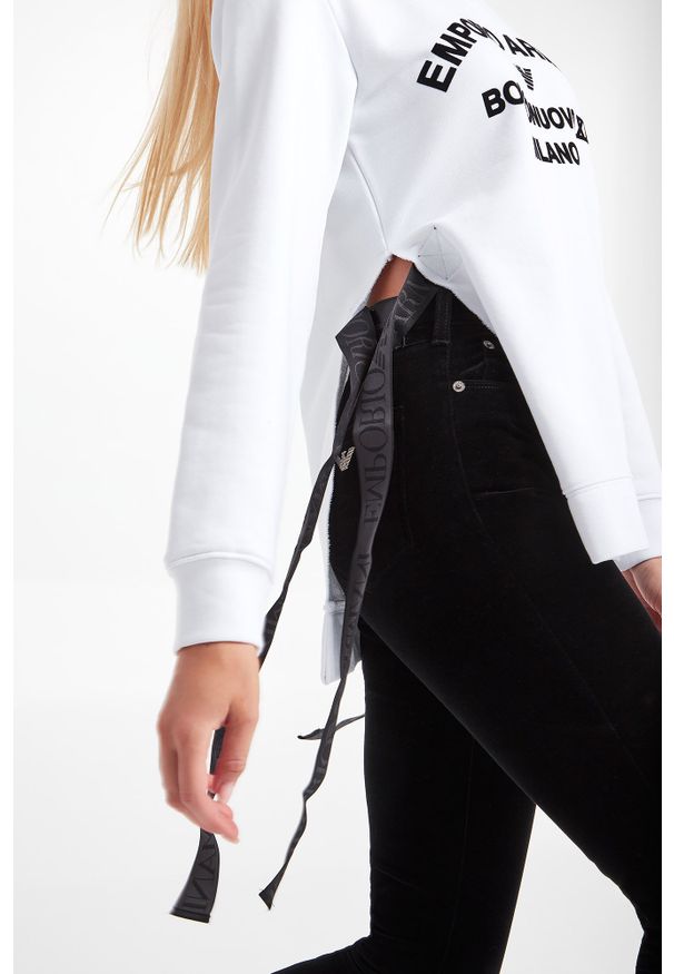 Emporio Armani - BLUZA EMPORIO ARMANI. Długość rękawa: długi rękaw. Długość: długie. Wzór: nadruk