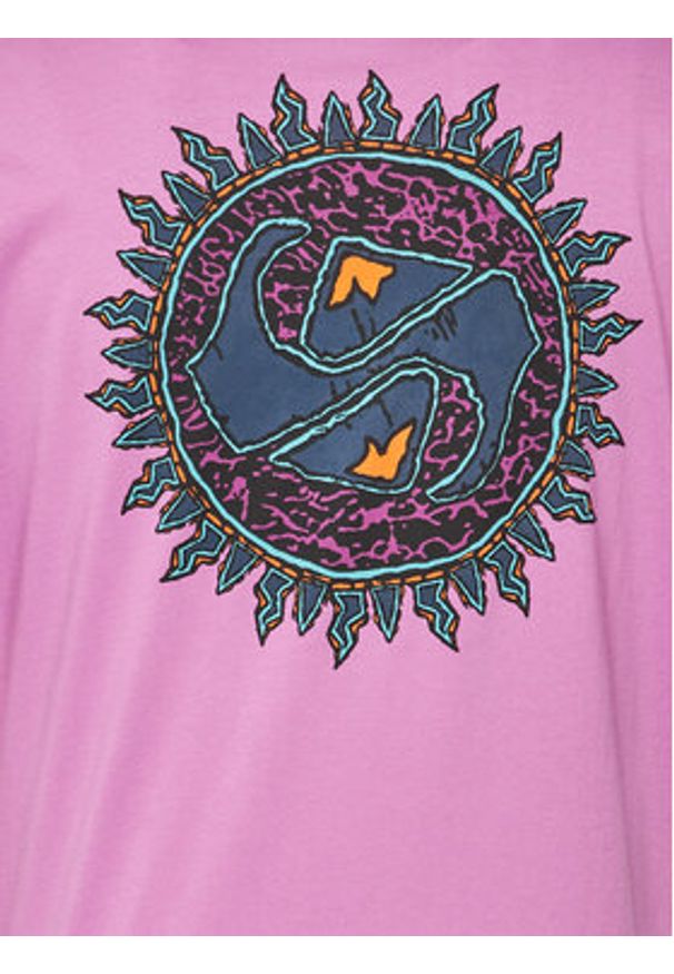 Quiksilver T-Shirt Spin Cycle EQYZT07653 Różowy Regular Fit. Kolor: różowy. Materiał: bawełna