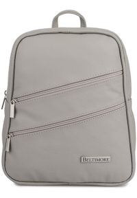 Plecak torebka damska Skórzana Beltimore jasno szary022. Kolor: szary. Materiał: skóra #1