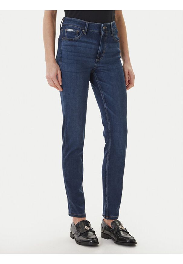 Guess Jeans Jeansy W5YA92 D7042 Niebieski Skinny Fit. Kolor: niebieski