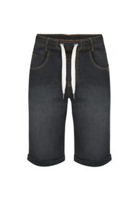 ZEAGLE - Glemo krótkie spodenki męskie denim, bawełna, ściągacz, M. Kolor: fioletowy. Materiał: denim, bawełna. Długość: krótkie. Sezon: lato #1