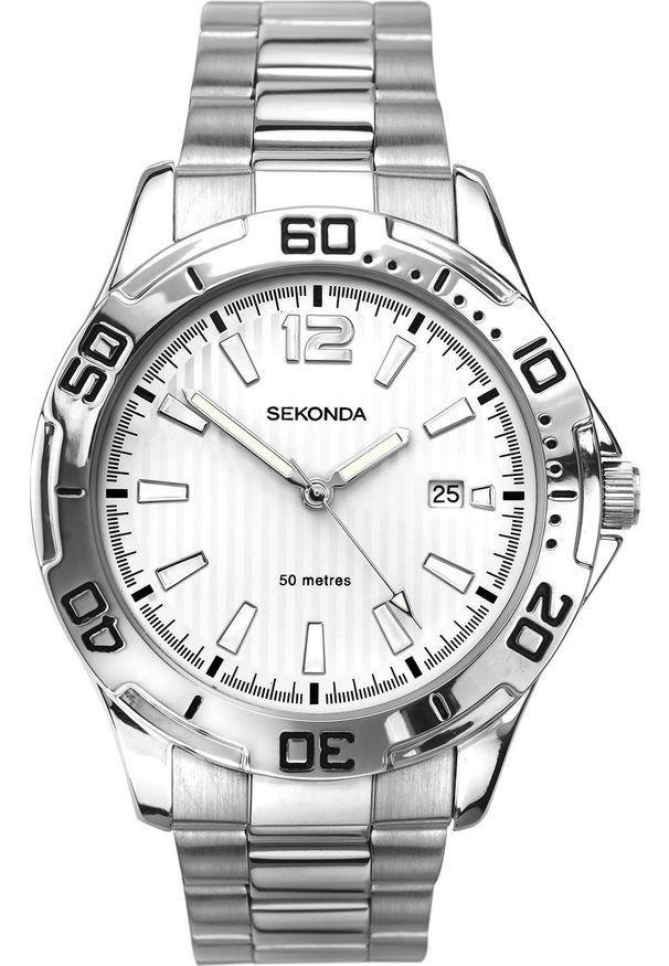 Zegarek Sekonda Zegarek męski Sekonda 1169 srebrny. Kolor: srebrny