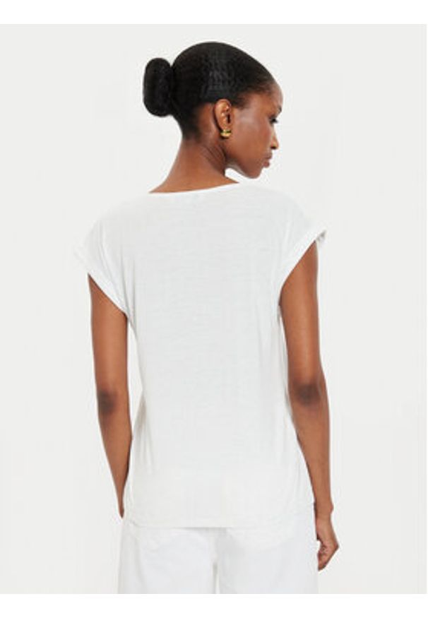 Morgan T-Shirt 242-DAYA Biały Regular Fit. Kolor: biały. Materiał: syntetyk