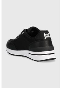 Just Cavalli sneakersy kolor czarny 75QA3SD5 ZSA02899. Nosek buta: okrągły. Zapięcie: sznurówki. Kolor: czarny. Materiał: guma #4