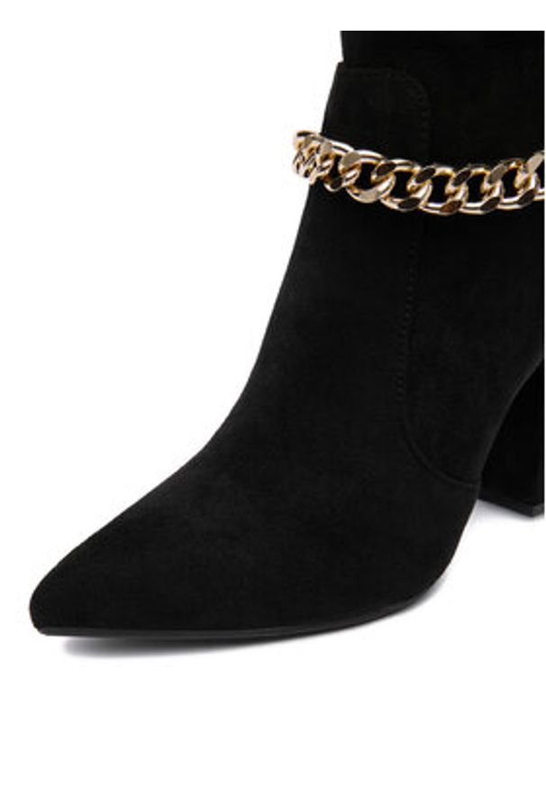 DeeZee Kozaki JDY211103 Czarny. Kolor: czarny. Materiał: materiał