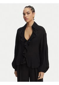 Babylon Bluzka EN0434 Czarny Regular Fit. Kolor: czarny. Materiał: wiskoza #1