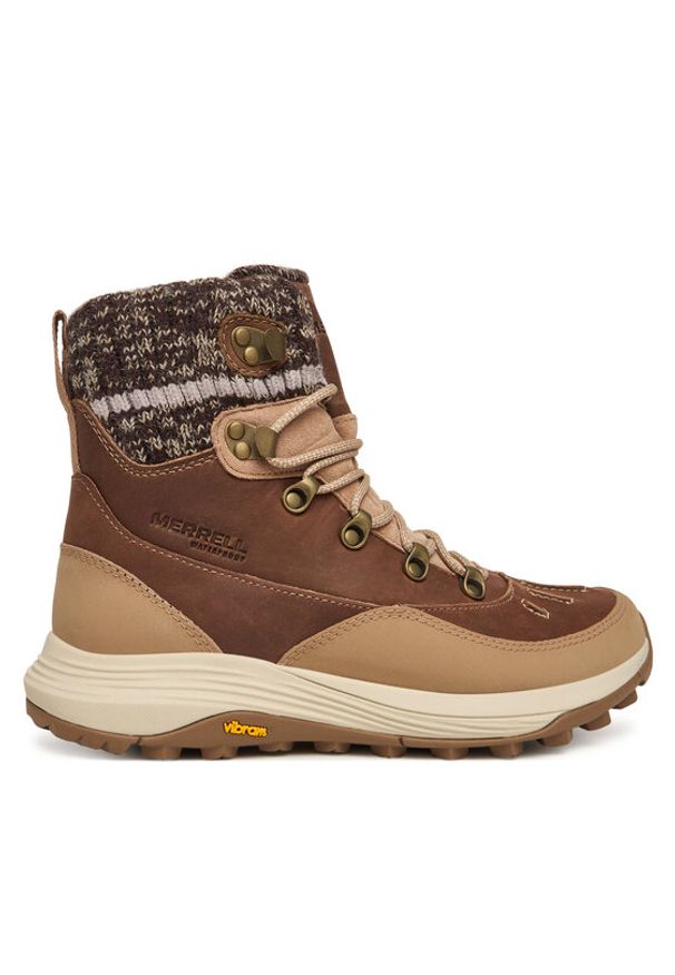 Merrell Śniegowce Siren 4 Thermo Mid Zip Waterproof J038764 Brązowy. Kolor: brązowy. Materiał: skóra, zamsz