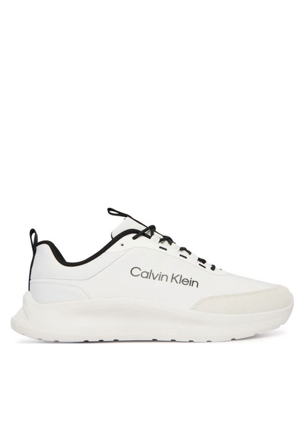 Calvin Klein Sneakersy Light Eva Runn Ess Laceup Ny-Su HM0HM02342 Biały. Kolor: biały. Materiał: materiał