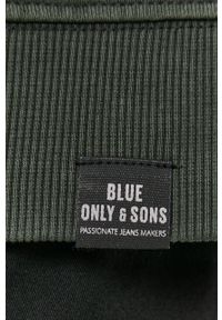 Only & Sons - Bluza bawełniana. Okazja: na co dzień. Kolor: zielony. Materiał: bawełna. Wzór: gładki. Styl: casual #4