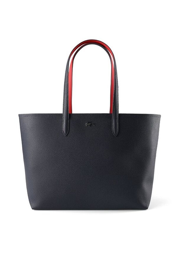 Lacoste Torebka Anna NF4823AA Granatowy. Kolor: niebieski. Materiał: skórzane