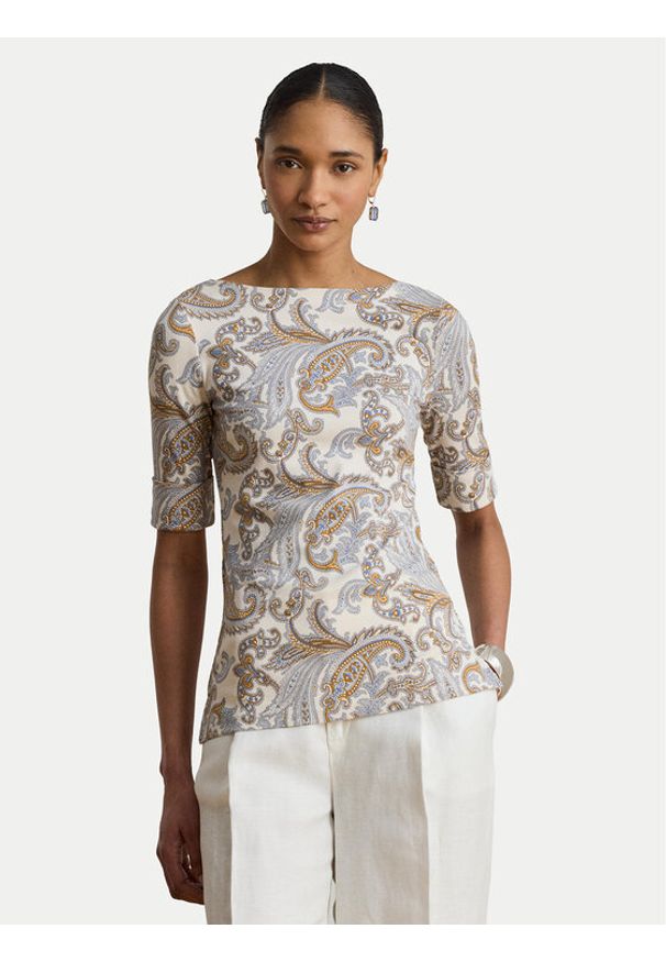 Lauren Ralph Lauren - LAUREN RALPH LAUREN Bluzka Judy 200B23544001 Kolorowy Regular Fit. Materiał: bawełna. Wzór: kolorowy
