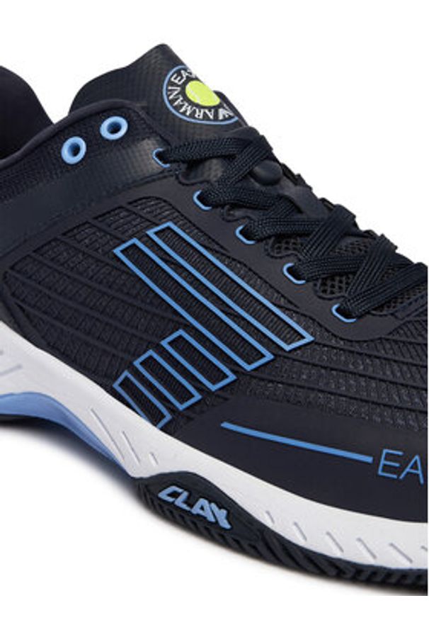 EA7 Emporio Armani Sneakersy X8X242 XK438 MB516 Granatowy. Kolor: niebieski. Materiał: materiał