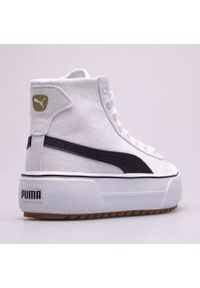 Buty Puma Kaia Mid Cv W 384409-01 białe. Zapięcie: sznurówki. Kolor: biały. Materiał: materiał, tkanina, syntetyk. Szerokość cholewki: normalna. Sezon: lato. Styl: sportowy #5