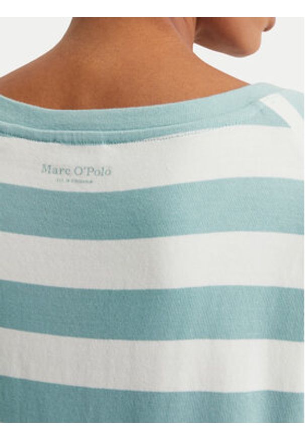 Marc O'Polo T-Shirt 516 2321 51241 Zielony Loose Fit. Typ kołnierza: polo. Kolor: zielony. Materiał: bawełna