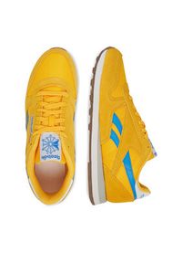 Reebok Sneakersy EO-CLASSIC LEATHER 100245029 Żółty. Kolor: żółty. Materiał: zamsz, skóra. Model: Reebok Classic #7