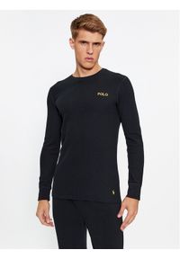 Polo Ralph Lauren Koszulka piżamowa 714899615004 Czarny Slim Fit. Kolor: czarny. Materiał: syntetyk