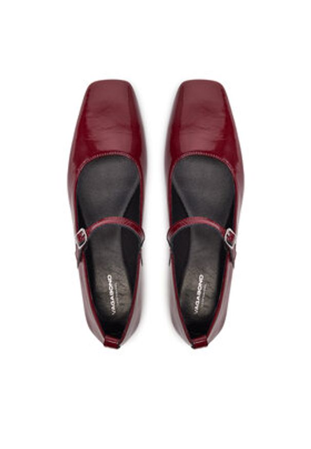 Vagabond Shoemakers Baleriny Delia 5307-460-42 Bordowy. Kolor: czerwony. Materiał: skóra