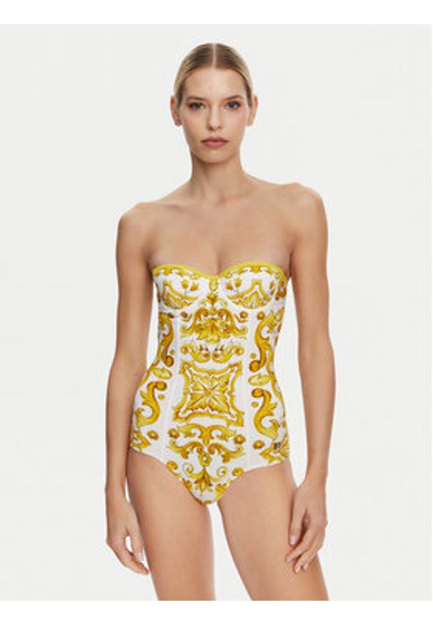 DOLCE & GABBANA - Dolce&Gabbana Strój kąpielowy O9A13J ONO19 Żółty. Kolor: żółty. Materiał: syntetyk