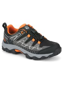 Buty trekkingowe juniorskie TREZETA Thunder z membraną WP Kid. Kolor: czarny, pomarańczowy, wielokolorowy