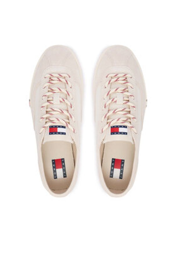 TOMMY HILFIGER - Tommy Hilfiger Tenisówki Archive Y2K EN0EN03047 Beżowy jasny. Kolor: beżowy. Materiał: materiał
