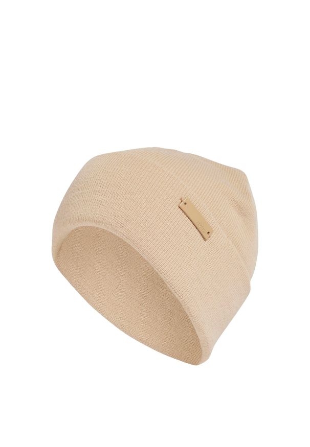 Adidas - Czapka Tonal. Kolor: beżowy, wielokolorowy, brązowy. Sezon: zima. Styl: sportowy, elegancki