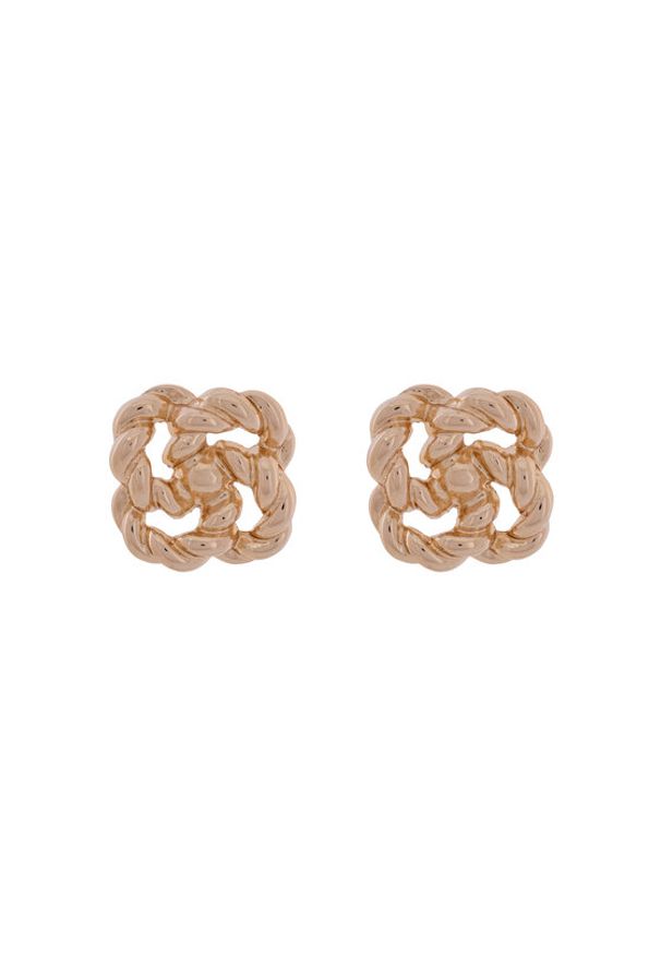 Aldo Kolczyki Doubleknot 14088262 Złoty. Materiał: metalowe. Kolor: złoty