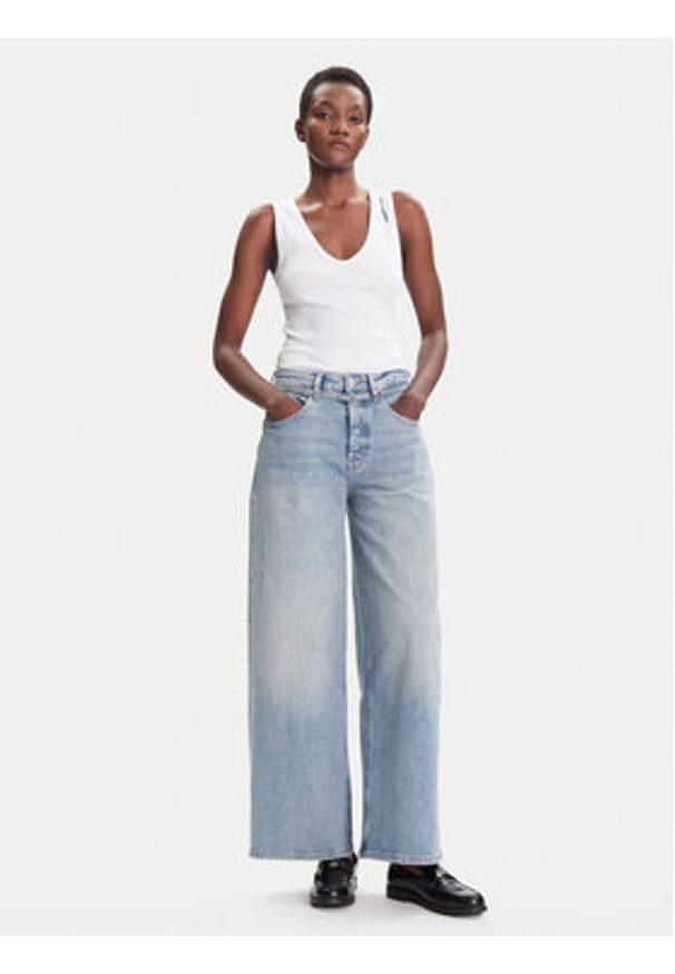 Tommy Jeans Jeansy Charlie DW0DW20473 Niebieski Wide Leg. Kolor: niebieski