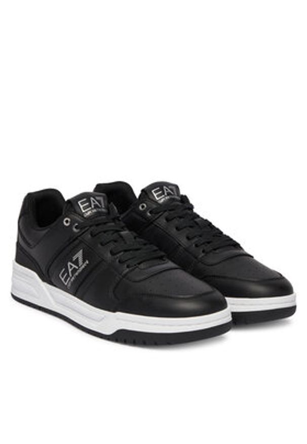 EA7 Emporio Armani Sneakersy X8X234 XK422 MC372 Czarny. Kolor: czarny. Materiał: skóra