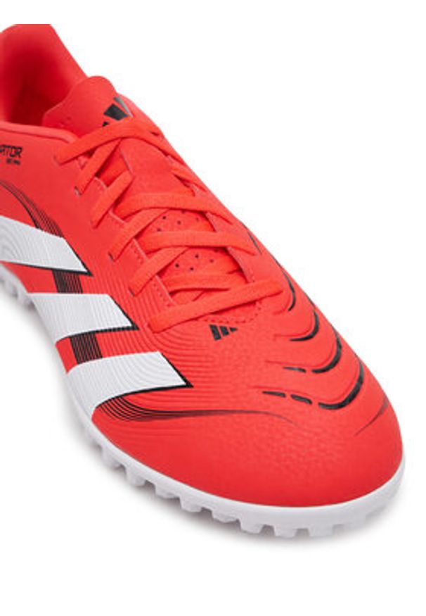 Adidas - adidas Buty do piłki nożnej Predator Club Turf ID3784 Czerwony. Kolor: czerwony. Materiał: skóra