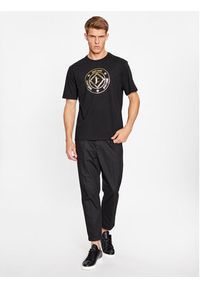 Just Cavalli T-Shirt 75OAHT09 Czarny Regular Fit. Kolor: czarny. Materiał: bawełna