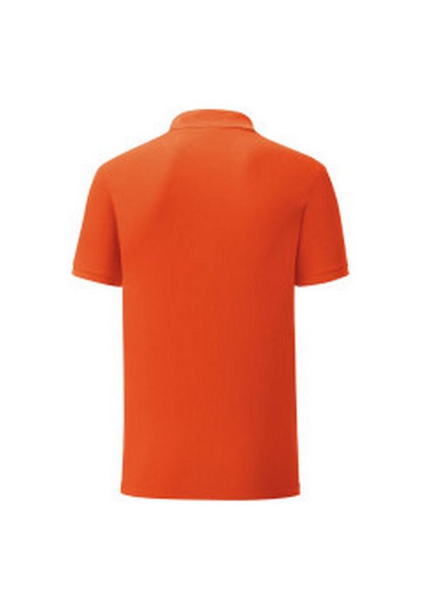 FRUIT OF THE LOOM - Koszulka Polo Męska Iconic. Typ kołnierza: polo. Kolor: pomarańczowy, wielokolorowy, żółty