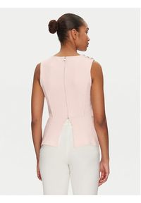 Guess Bluzka W5GP54 KCBO2 Różowy Regular Fit. Kolor: różowy. Materiał: syntetyk