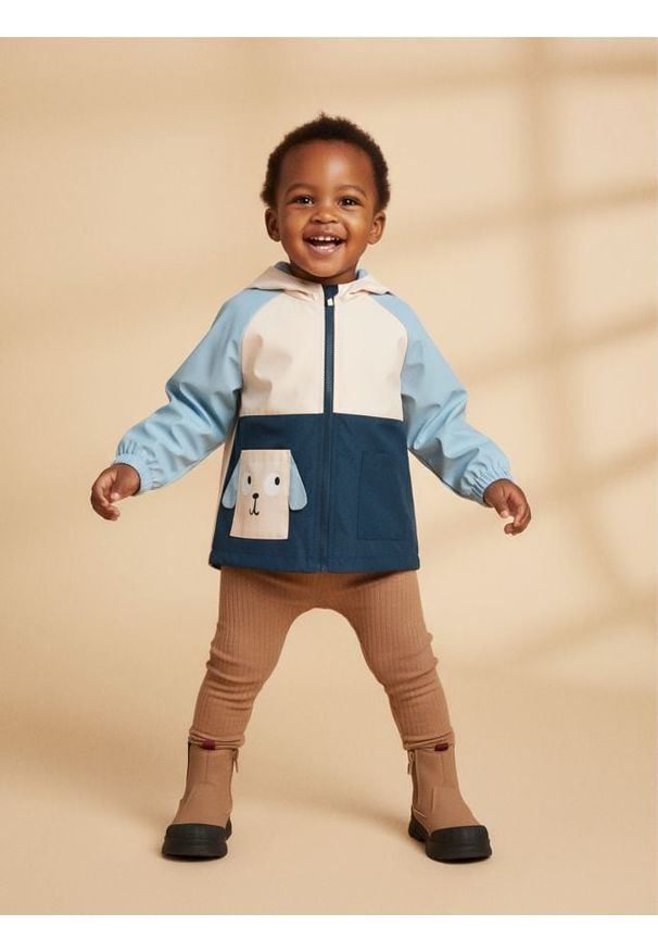 Sinsay - Kurtka wiatrówka z kapturem - wielobarwny. Typ kołnierza: kaptur