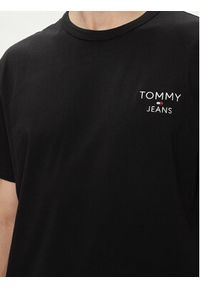 Tommy Jeans T-Shirt DM0DM18872 Czarny Regular Fit. Kolor: czarny. Materiał: bawełna