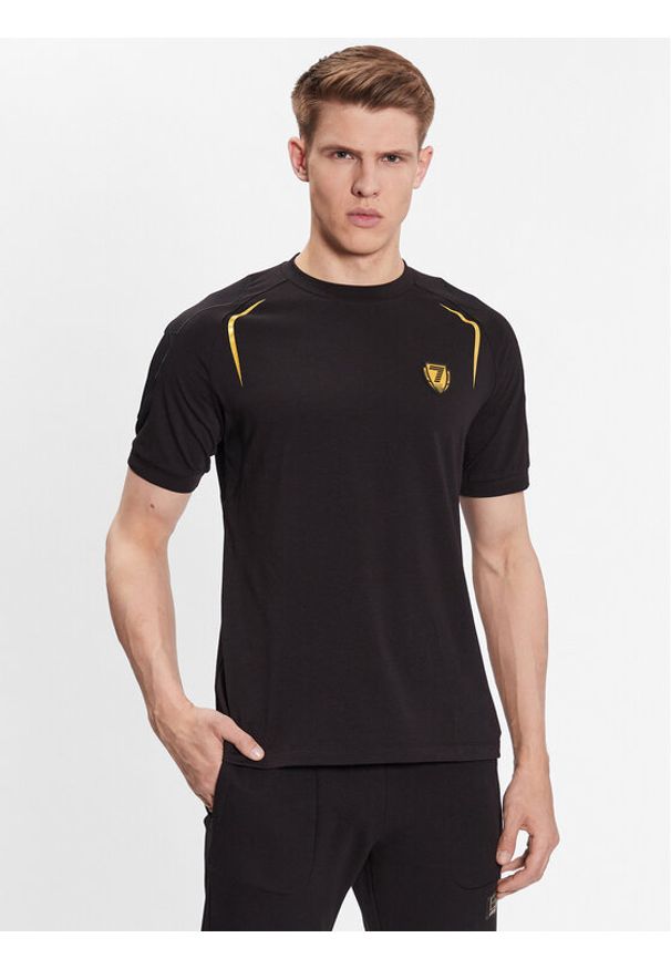 T-Shirt EA7 Emporio Armani. Kolor: czarny. Materiał: bawełna
