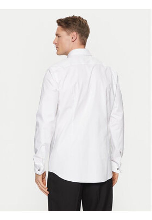 BOSS Koszula H-Hank 50543677 Biały Slim Fit. Kolor: biały. Materiał: bawełna