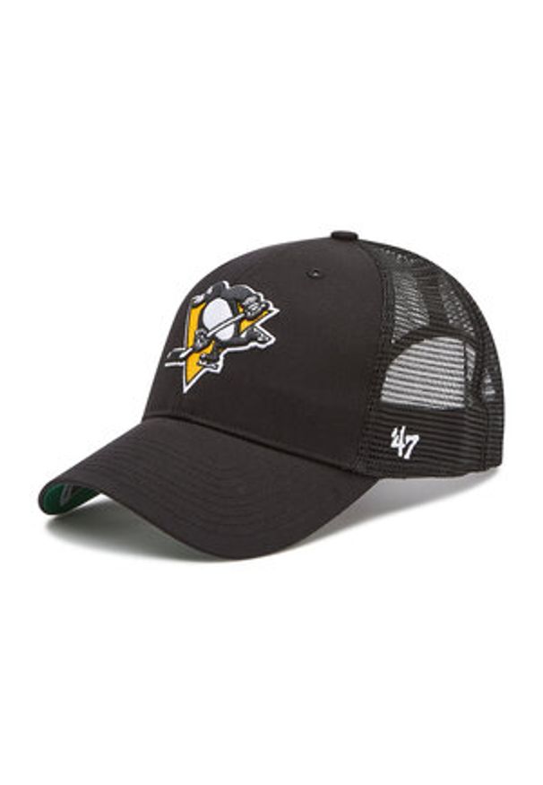 Czapka z daszkiem 47 Brand - Pittsburgh Penguins Cap H-BRANS15CTP-BKB Black. Kolor: czarny. Materiał: materiał, bawełna, poliester
