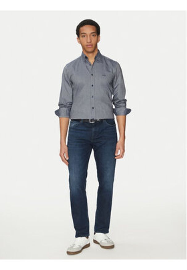 BOSS Koszula Rickert 50519707 Granatowy Regular Fit. Kolor: niebieski. Materiał: bawełna