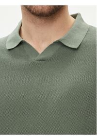 Jack & Jones - Jack&Jones Polo Linen 12252748 Zielony Regular Fit. Typ kołnierza: polo. Kolor: zielony. Materiał: bawełna #6