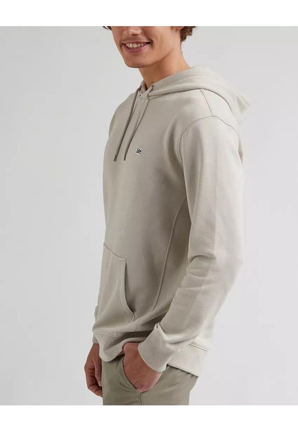 Lee - LEE PLAIN HOODIE MĘSKA BLUZA FOGGY GRAY L80YFWA14 112331441