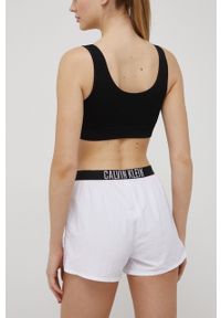 Calvin Klein szorty plażowe damskie kolor biały. Kolor: biały. Materiał: tkanina #3