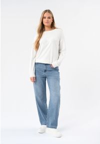 Volcano - Niebieskie jeansy, Cropped straight, D-NAYA. Okazja: na co dzień. Kolor: niebieski. Styl: casual, klasyczny, elegancki #1