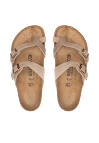 Birkenstock Japonki Mayari 1011433 Beżowy. Kolor: beżowy. Materiał: nubuk, skóra #1
