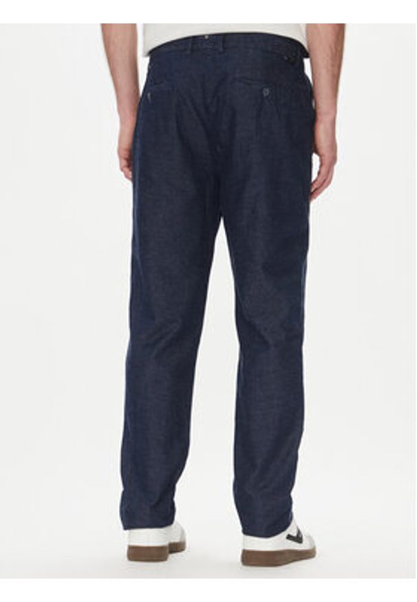 Marciano Guess Chinosy 5GHB17 4466Z Granatowy Regular Fit. Kolor: niebieski. Materiał: bawełna