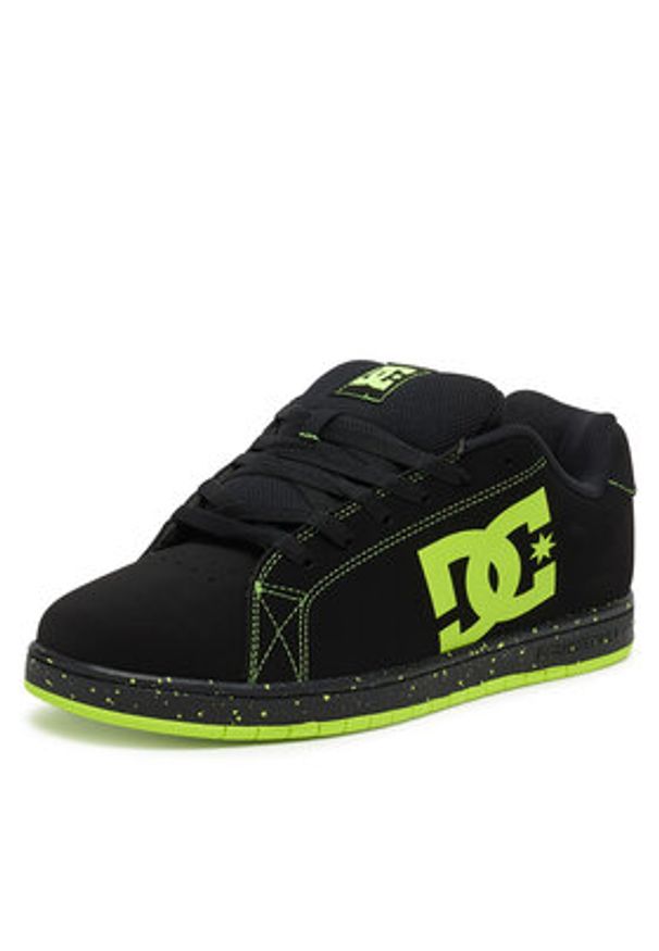 DC Sneakersy GAVELER ADYS100536-BL4 Czarny. Kolor: czarny. Materiał: nubuk, skóra