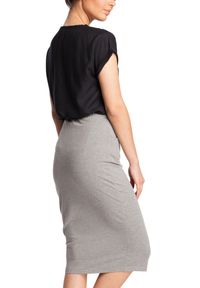 BE - Ołówkowa miękka sportowa spódnica z kieszeniami. Materiał: materiał, elastan, bawełna, dzianina. Styl: sportowy #4