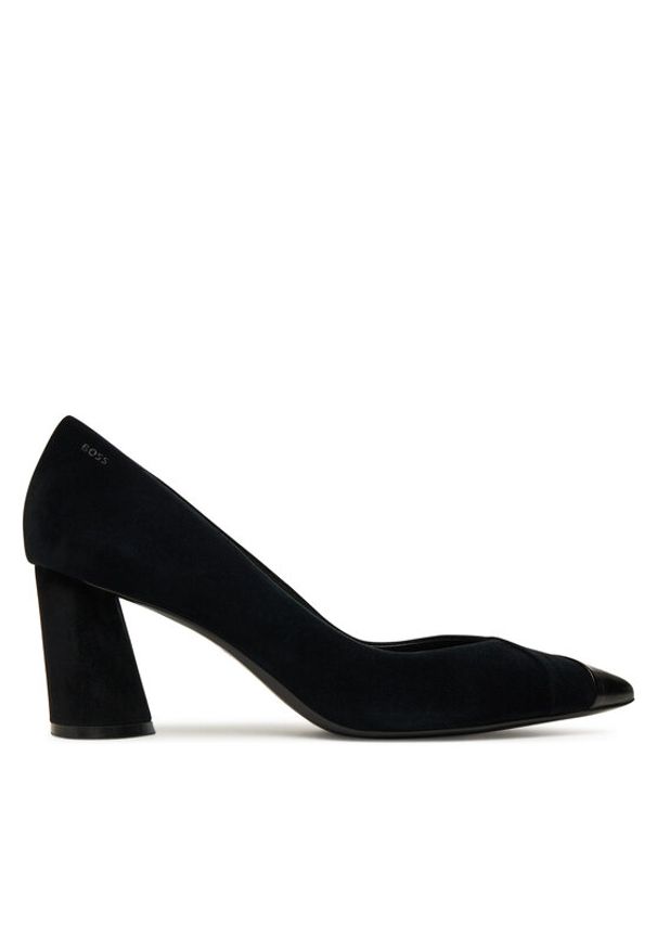 BOSS Półbuty Gracey 50548592 Czarny. Kolor: czarny. Materiał: skóra, zamsz