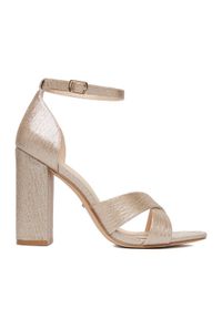DeeZee Sandały CEO-998877 Złoty. Kolor: złoty. Materiał: materiał #1