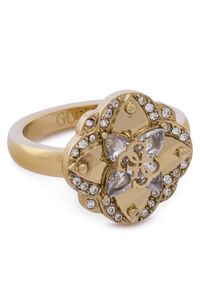 Guess Pierścionek JUBR05 506JW Złoty. Materiał: metalowe. Kolor: złoty